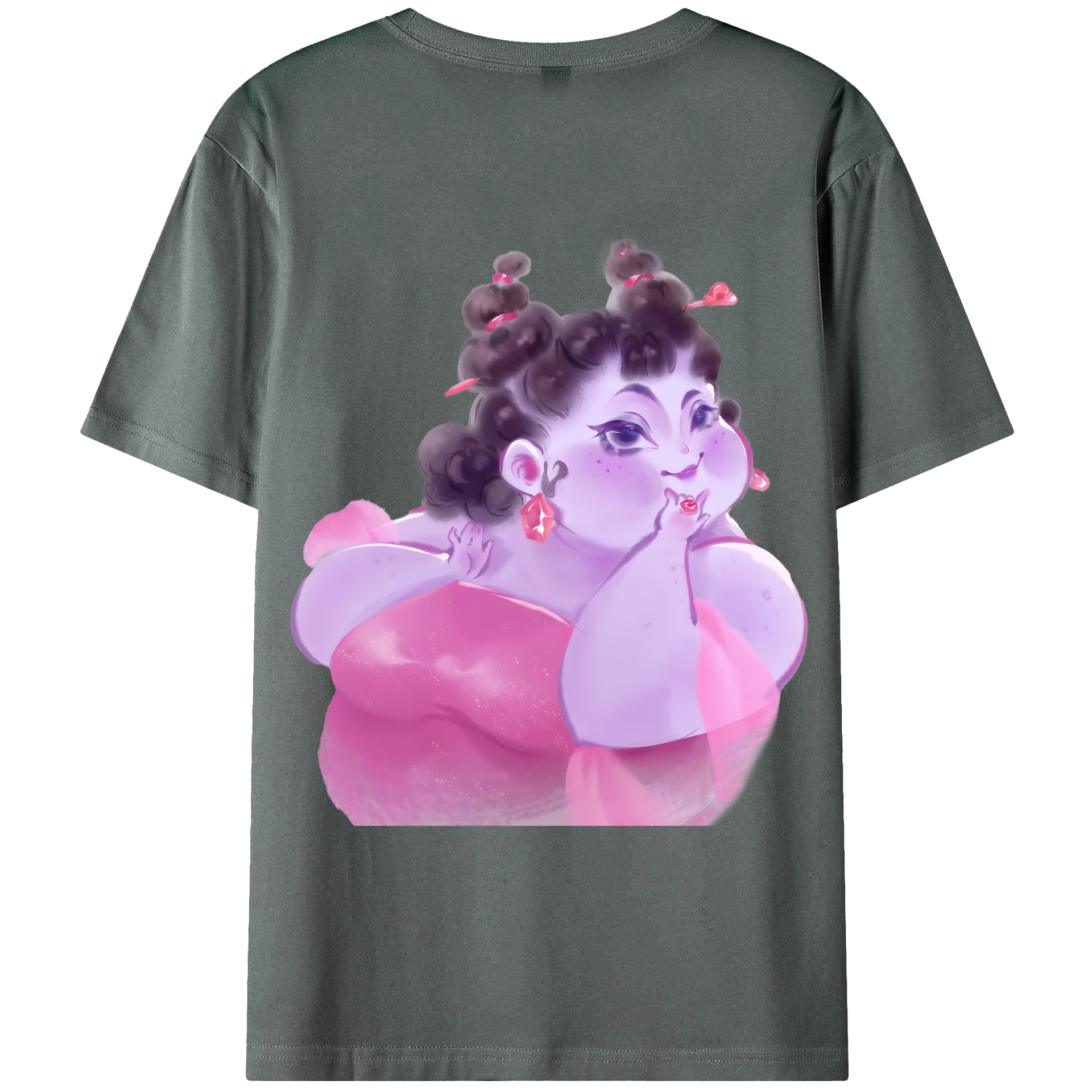 （画像用） Ne Zha 2 ナタ 魔童の大暴れ 綿100％ メンズ半袖Tシャツ（バックプリント） 通気性